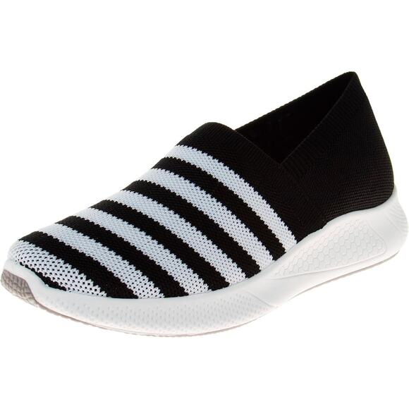 Sail Shoes - Sail Women’s Wave Slip-On Tennis Sneaker – Black, Size 9